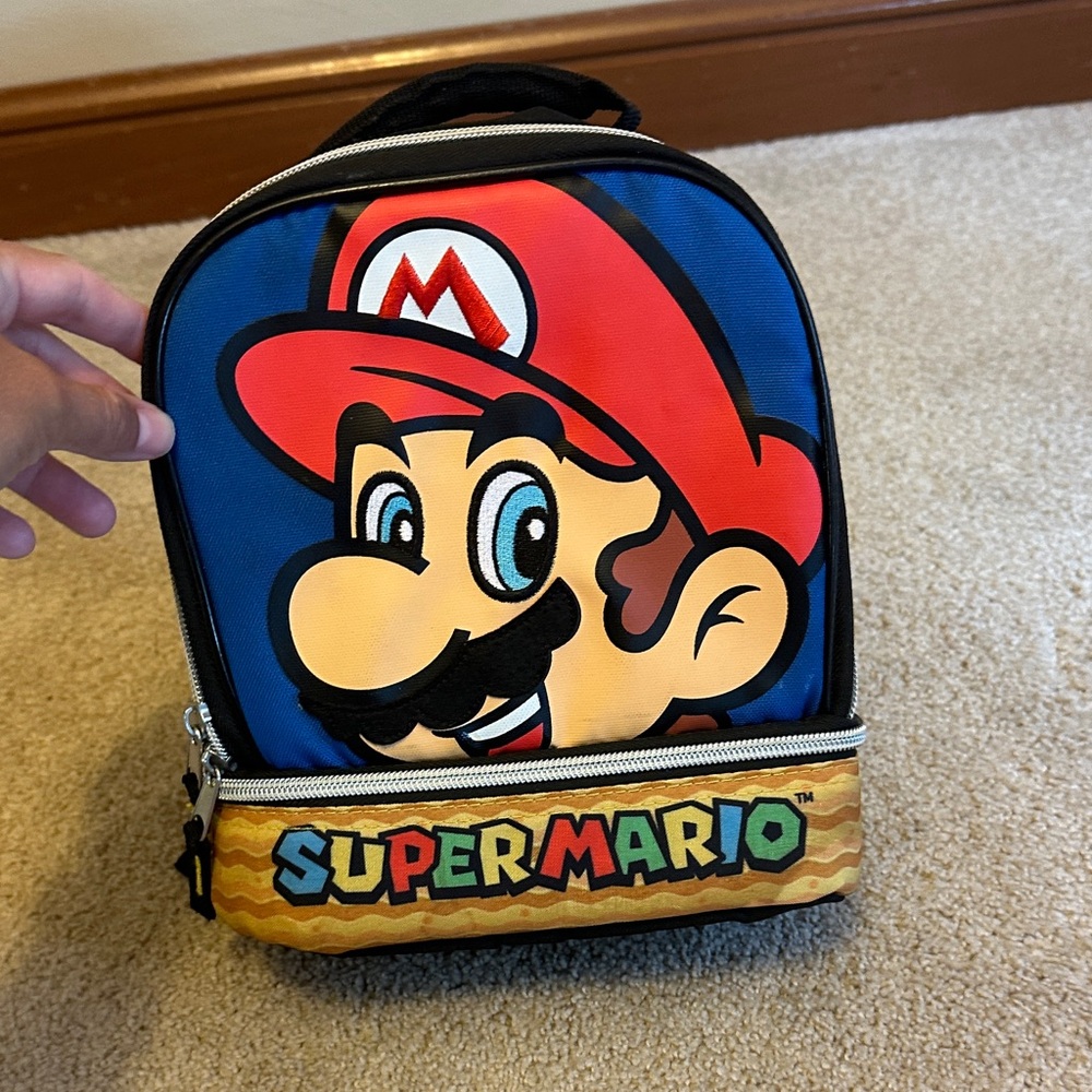 Nintendo Kids Lunch Bag - Blue and Red